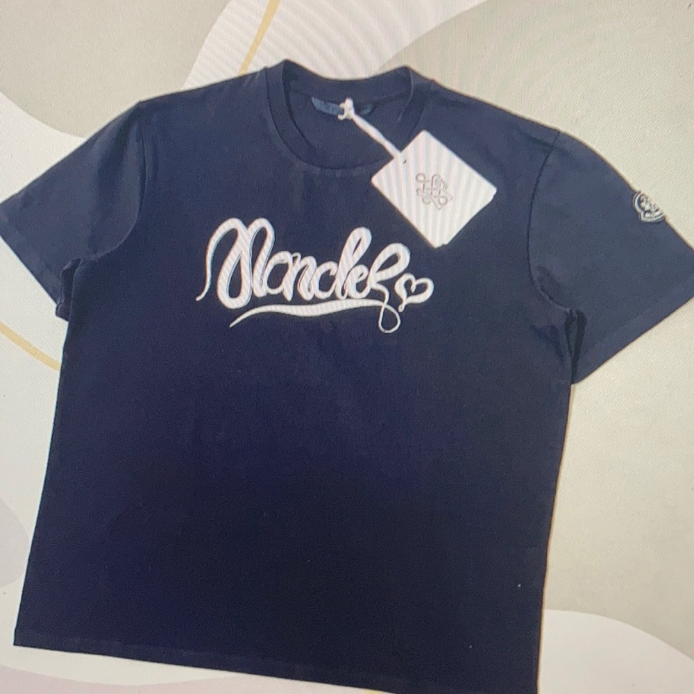 Moncler Short - Sleeved Shirt With Printed Sleeves